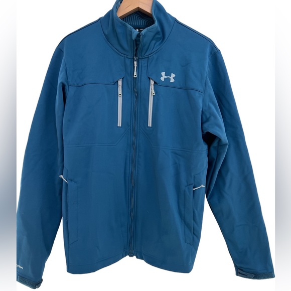 Under Armour Other - Under Armour Storm Coldgear Infrared Blue Men’s Jacket. Size Large